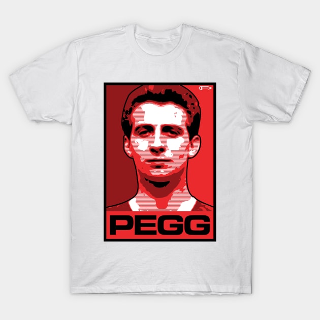 Pegg - MUFC T-Shirt by David Foy Art